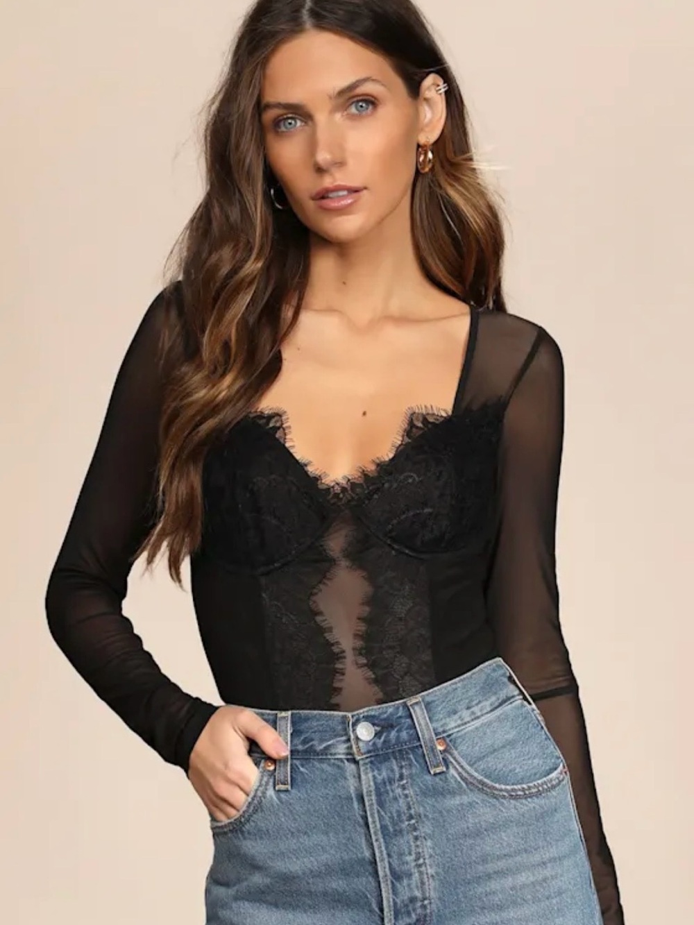 Stay Sultry Mesh Lace bodysuit